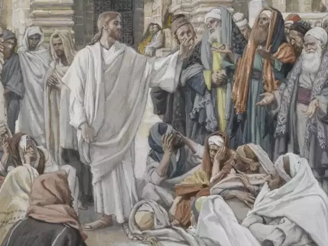  Fariziejai klausin\u0117ja J\u0117z\u0173 (James Tissot